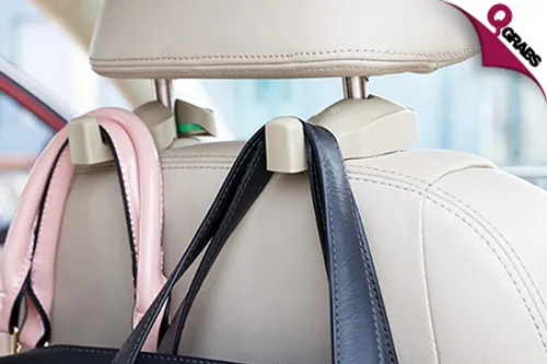 From QR29 Make your headrest handy with Car Headrest Hanging Hooks - choose from 3 colors! (Up to QR147 Value)